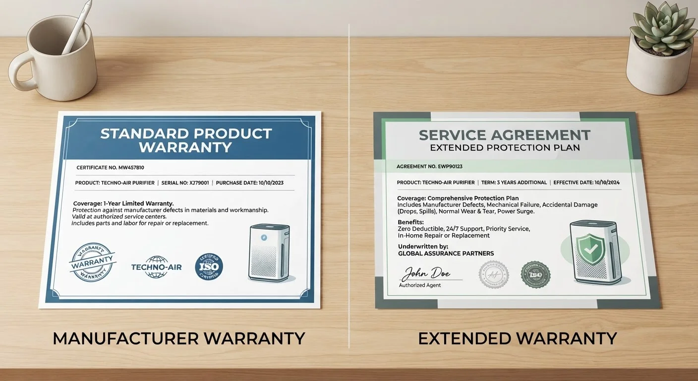 Extended Warranties vs. Manufacturer Warranties: What You're Actually Gaining